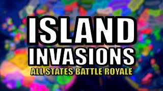 All States Battle Royale  Island Nations Invasion HOI4 [upl. by Vyner]