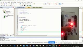 STM32F446 CONTROL LED TOGGLING WITH USER BUTTON USING NUCLEO DEVELOPMENT BOARD AND KEIL 5 IDE [upl. by Retep754]