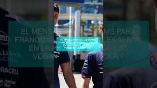 El mensaje de Williams para Franco Colapinto y Alex Albon en la previa al GP de Las Vegas de la Fórm [upl. by Ody]