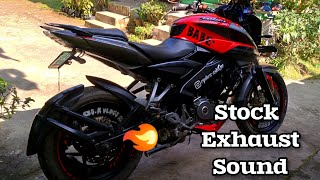 Ns 200 Stock Exhaust sound 🔥 [upl. by Llerdnod]