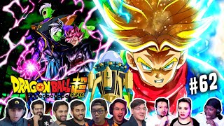 TRUNKS vs GOKU BLACK amp ZAMASU⚡REACTION MASHUP 🐲Dragon Ball Super Episode 62 ドラゴンボール [upl. by Eelatsyrc]