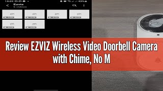 Review EZVIZ Wireless Video Doorbell Camera with Chime No Monthly Fee 256GB SD Card Storage 2K Vi [upl. by Eanar917]