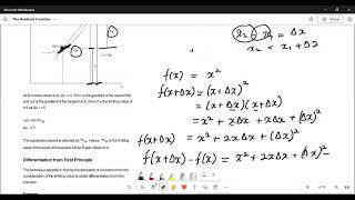 Derivative of fx  x2 from first principle [upl. by Tolland785]