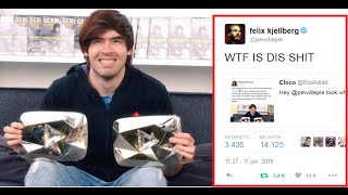 HOLASOYGERMAN RECIBE DOS BOTONES DE DIAMANTE Y PEWDIEPIE EXPLOTA XD [upl. by Nadia]