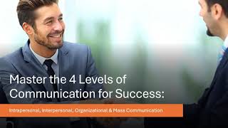 Master the 4 Levels of Communication for Success [upl. by Nnaael]