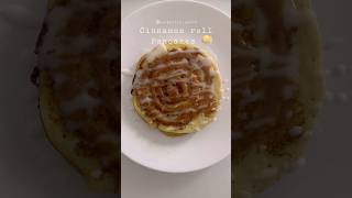 Cinnamon roll Pancakes 🥞  pancakes cinammonrollpancakes [upl. by Ardnajela]