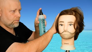 How to Use Sea Salt Spray for Hair Men  TheSalonGuy [upl. by Miller]