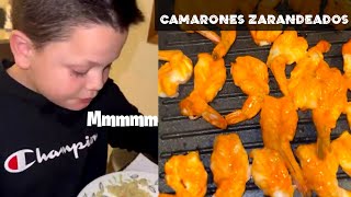 Receta camarones zarandeados con Doña Irma 🦐🍤 [upl. by Nylhtiak]