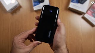 أفضل باوربانك قيمة مقابل سعر ؟  مراجعة مختصرة لبنك طاقة Energizer 20000mAh UE20011PQ [upl. by Lig433]