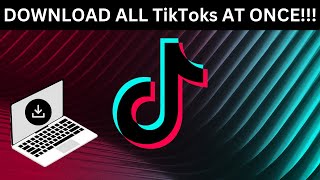 How to download all your TikTok videos at once  NO WATERMARK STEP BY STEP FREE [upl. by Michaela]