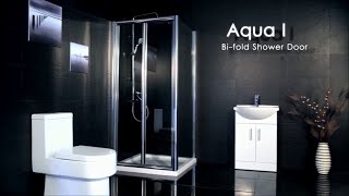 AquaI6 Bifold Door Shower Enclosure [upl. by Akimaj461]