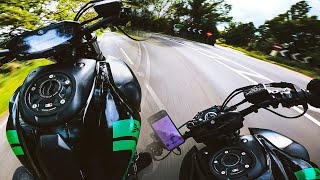 Newlands Corner To Whiteways Cafe 🏍️💨  YAMAHA MT07 AKRAPOVIC  QUICKSHIFTER 4K [upl. by Aninad21]