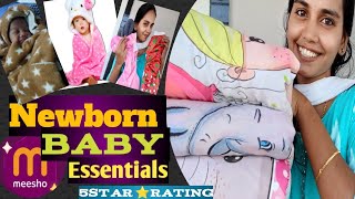 Meesho haul  New born baby essentials [upl. by Vastah]