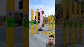 Smart road crossing car 🚘 funny vfxind vfxmdr vfxworld smartgadgets car roads cristiano [upl. by Merideth]