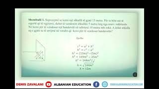 8 02 087 Java 22 Matematikë Zbatime të Teoremës së Pitagorës në probleme praktike [upl. by Ahsieym103]