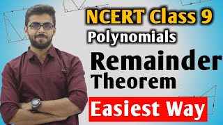 Remainder Thorem in HINDI  Class 9 NCERT Mathematics  Polynomials Class 9 Mathematics [upl. by Ellemac]