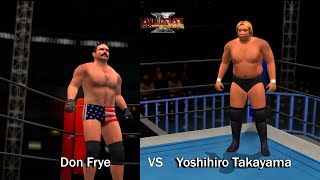 All Star Pro Wrestling III  Don Frye vs Yoshihiro Takayama [upl. by Aleik]