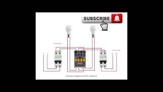 automatic changeover switch connection single phase [upl. by Baniaz]