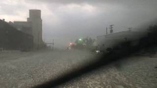 Damaging hail from stationary supercell in Quinter KS [upl. by Herahab975]