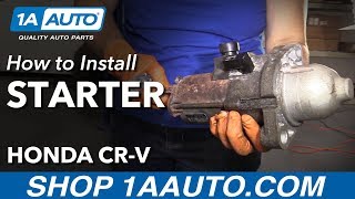 How to Replace Starter 200711 Honda CRV [upl. by Anaeco]