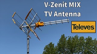 Televes VZenit MIX Outdoor TV Antenna Review Model 149381 [upl. by Ashjian]