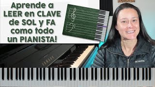 LEER partituras en CLAVE de SOL y FA  Aprende Piano [upl. by Sundstrom729]