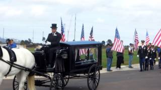 Medal of Honor funeral service at Miramar National Cemetery Part 1 [upl. by Jerrine]