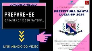 Apostila Prefeitura Santa Luzia MG Arquiteto e Urbanista 2024 [upl. by Assej]