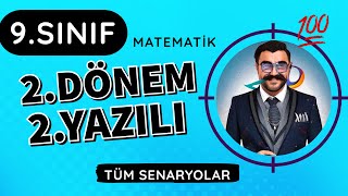 9Sınıf 2Dönem 2Yazılı Provası  Tüm Senaryolar  Matematik  MFA  💯 [upl. by Aterg]