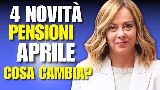 PENSIONI APRILE 2024  NOVITÀ E IMPORTI  COSA CAMBIA [upl. by Stalk]