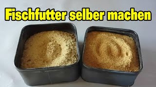 Fischfutter selber machen  Futter für Fische selber machen [upl. by Taimi783]