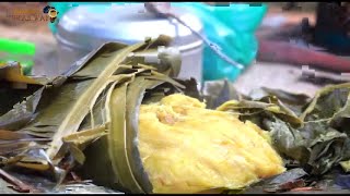 How to prepare Matooke with Ground nut Sauce  African village life  Ugandan Food  Staple Food [upl. by Ermanno]