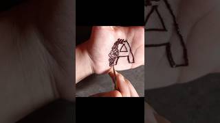 A letter mehndi design [upl. by Alecram]