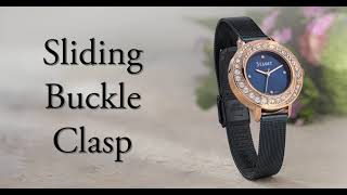 Sliding Buckle Clasp Tutorial  Midnight Swirl Watch [upl. by Anesor]