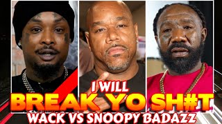 WACK 100 TORCHES SNOOPY BADAZZ FOR TRYING TO ACT HARD IN DJ AKADEMIKS INTERVIEW FLAMES BOSKOE 100 [upl. by Welton171]