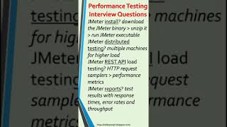 JMeter TestingJMeter Interview QuestionsJMeter API TestingJMeter Load TestingJMeterLearn JMeter [upl. by Ytsud]