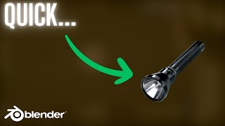 BLENDER SIMPLIFIED  How To Make a Flashlight in Blender 42  Tutorial [upl. by Atilem]