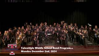 Talawanda Middle School Band Concert  December 2nd 2024 [upl. by Dutchman]