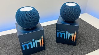 New Blue HomePod Mini  Unboxing Stereo Setup amp Sound Test [upl. by Airdnua998]