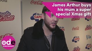 James Arthur reveals he bought his mum a HOUSE at Capital Jingle Bell Ball [upl. by Alekehs]