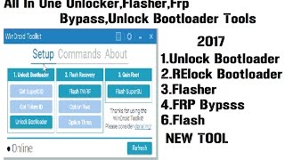 A new All In One Tool For AndroidUnlockerUnlock BootloaderRootflasherFRPWinDroid Toolkit v31 [upl. by Gader]