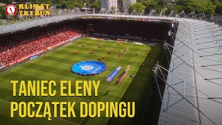 Taniec Eleny i początek dopingu  4 kamery  dron  Widzew  Zagłębie Lubin [upl. by Aihsekram]