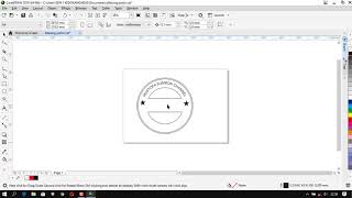 TUTORIAL MEMBUAT STEMPEL DI COREL DRAW 2019 [upl. by Imiaj800]