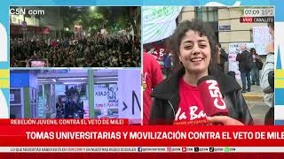 TOMA de la FACULTAD de PSICOLOGÍA Y FILOSOFÍA de la UBA HABLAN los ESTUDIANTES [upl. by Ydissahc]