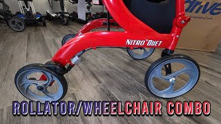 Nitro Duet 2in1 Rollator amp Wheelchair [upl. by Nike620]