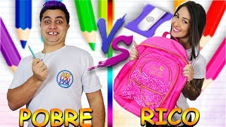 RICO VS POBRE VOLTA AS AULAS  Maloucos [upl. by Beedon587]