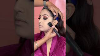 How to contour the face with powder  contour makeuptutorial partymakeuplook bridalmakeup [upl. by Attenrad]