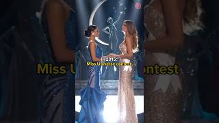 Steve Harvey announces wrong Winner 👑 Miss Universe 2015 shorts [upl. by Nnayrb]