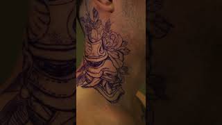 Hannya mask tattoo en proceso [upl. by Alegnat132]