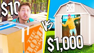 OVERNIGHT SURVIVAL CHALLENGE HOME DEPOT ITEMS ONLY [upl. by Hamish]